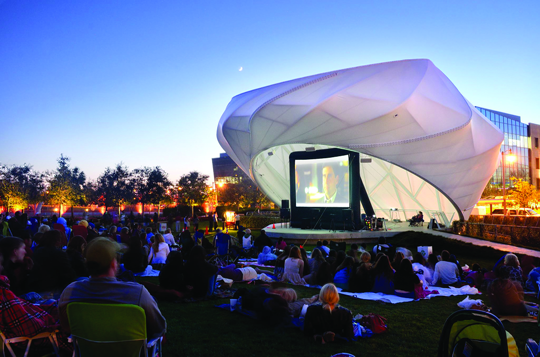 Movies and music in the park