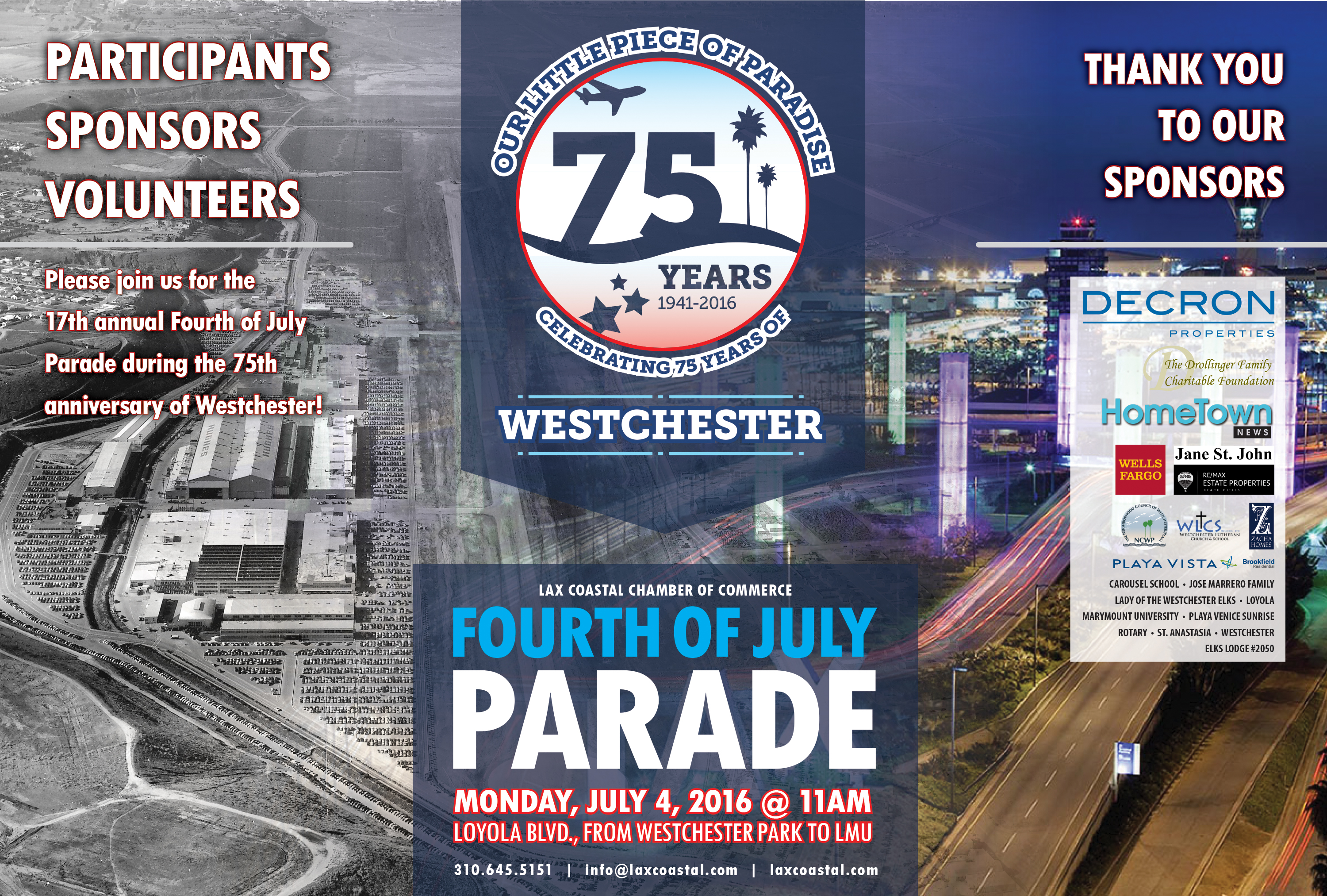 Calling all participants, volunteers and sponsors! It’s parade time!